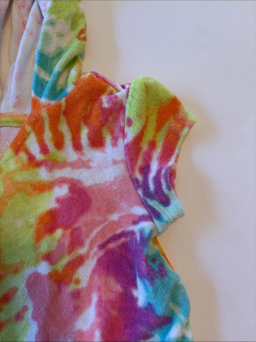 The Children's Place Girls Tie-Dye Hooded Swim Coverup - Multicolor